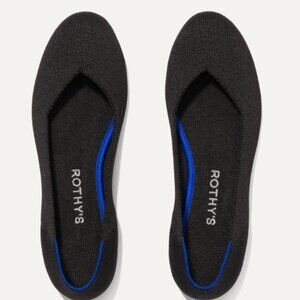 Rothy's - The Flat - Black Solid - Size 8